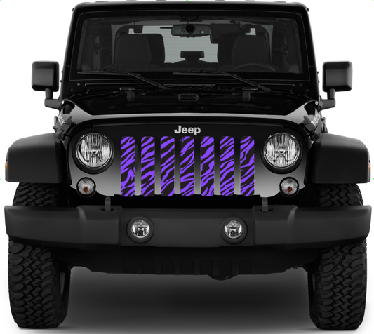 Platinum Purple Zebra Print Grille Insert