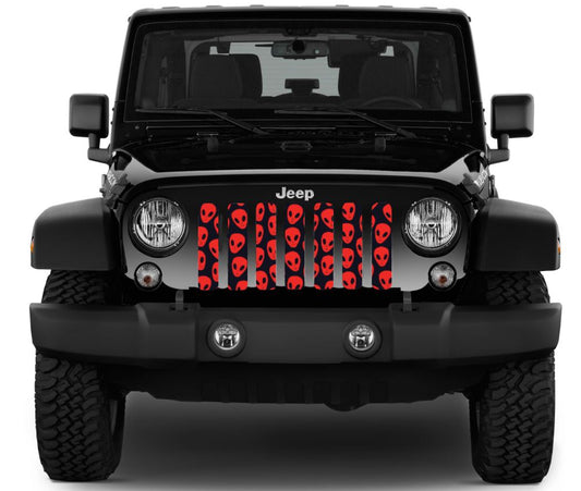 Red Aliens Grille Insert