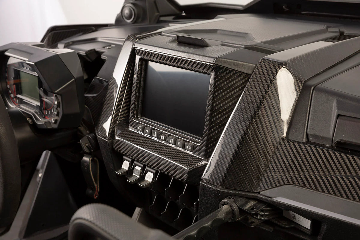 XKraft Polaris RZR Pro Ride Command Surround - Carbon Fiber 2020-2025