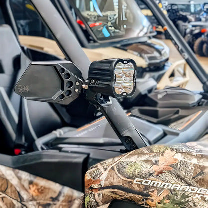 UTV Mirrors for Profiled Roll Cages – IronSight Series