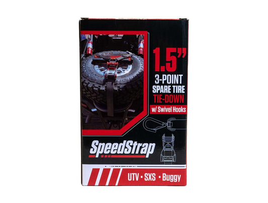 1.5″ 3-Point Spare Tire Tie-Down with Swivel Hooks