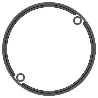 VCAP1 SATIN BLACK CAP RISER - ABS