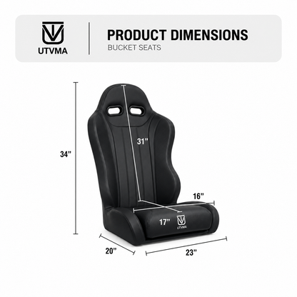 "Weekender" Series Pair of Front Suspension Bucket Seats RZR 800 (2008-2014)