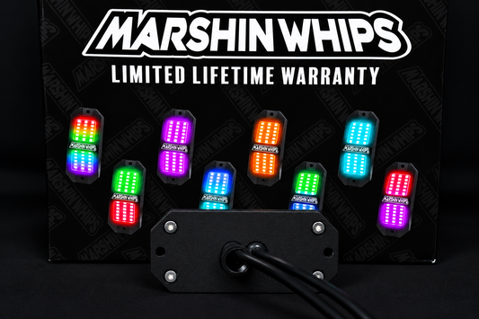 Marshin Whips Rosewell X-2 Billet Rocklights x8 (Kit)