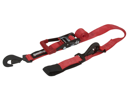 Ratchet 2 in. x 10 ft. Tie Down w/ Twisted Snap Hooks and Axle Strap (27013)