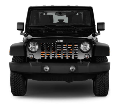 American Orange Camo Grille Insert