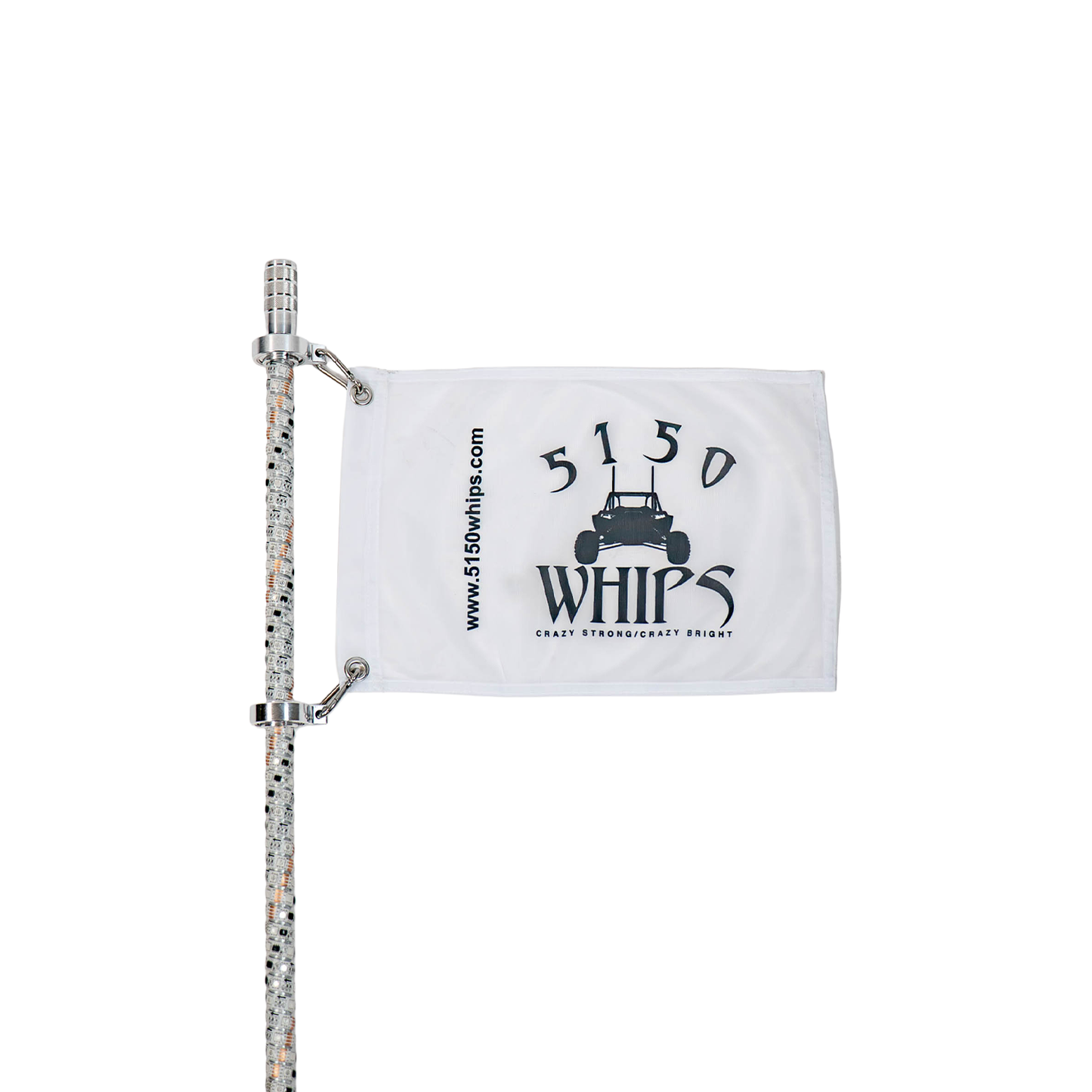 187 Platinum Chalk Line LED Whips – Pair