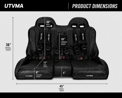 RZR 900/1000 Trail Front Bench Seat with Harnesses (2015+)