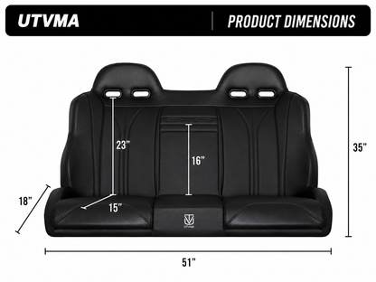 Honda Talon 4 Rear Bench Seat W Harnesses (2019+)