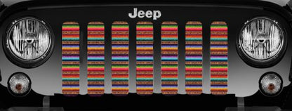 Cheetah Print Serape Grille Insert
