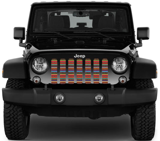 Cheetah Print Serape Grille Insert