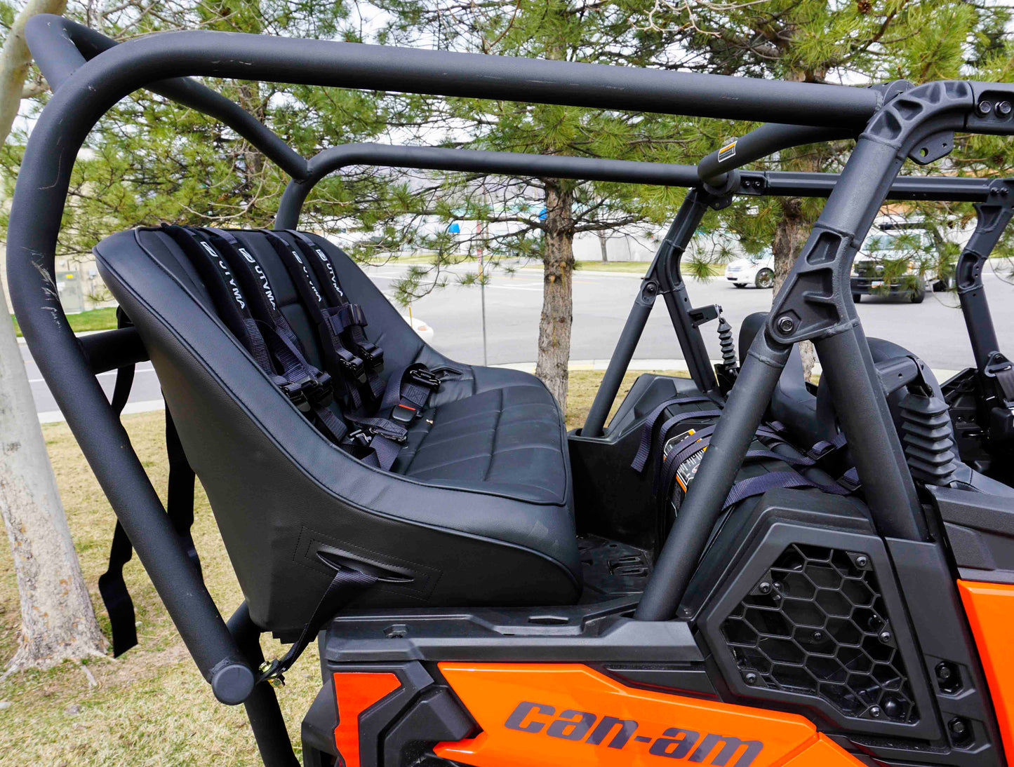 Maverick Sport Max Rear Bench and Roll Cage Kit (2020-2024)