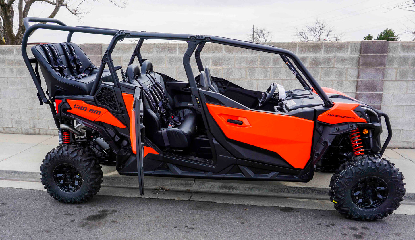 Maverick Sport Max Rear Bench and Roll Cage Kit (2020-2024)