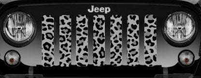 Platinum Gray Leopard Print Grille Insert