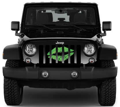 Lime Green Kiss Grille Insert