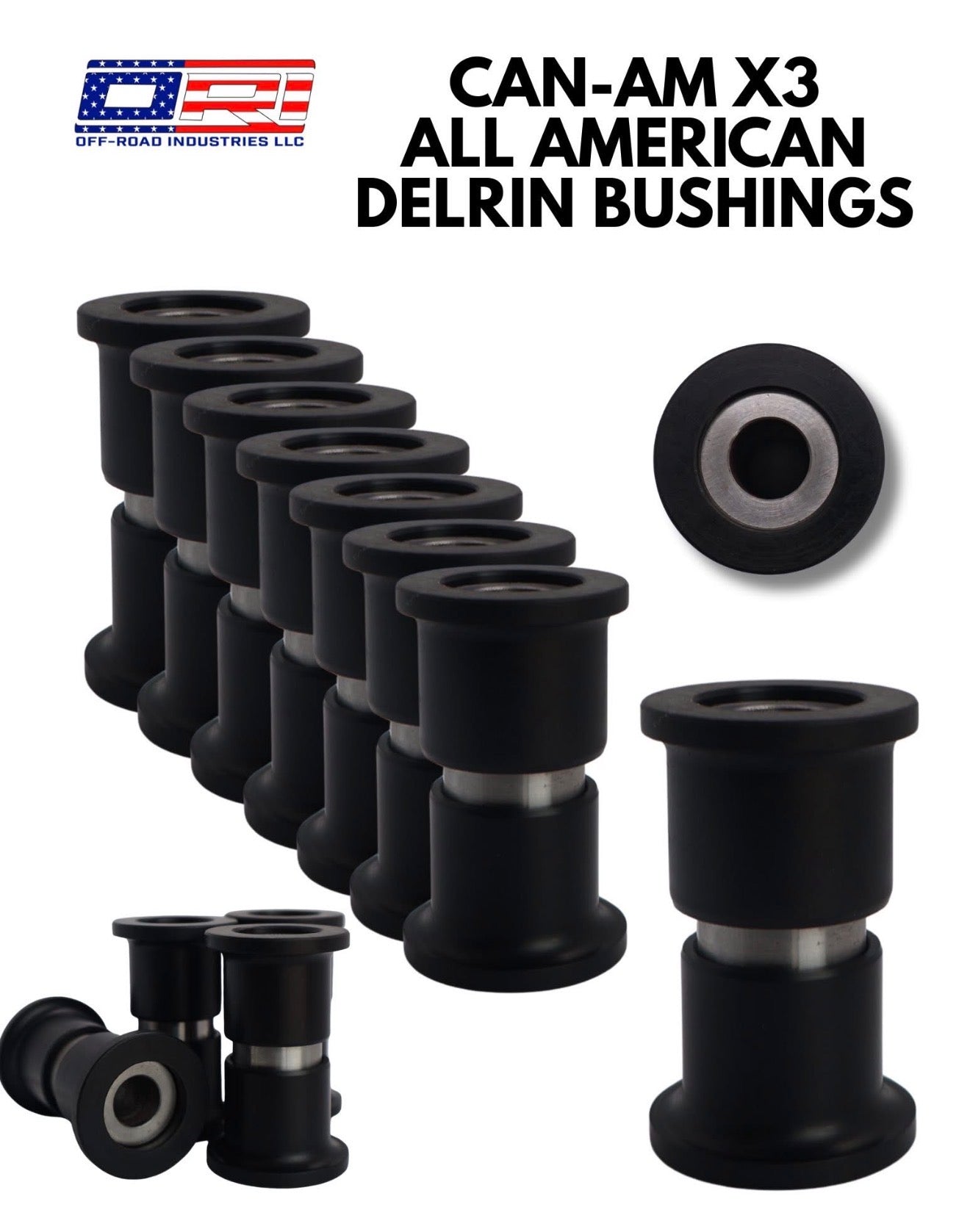 ORI CAN-AM X3 ALL AMERICAN DELRIN FRONT A-ARM BUSHING KIT