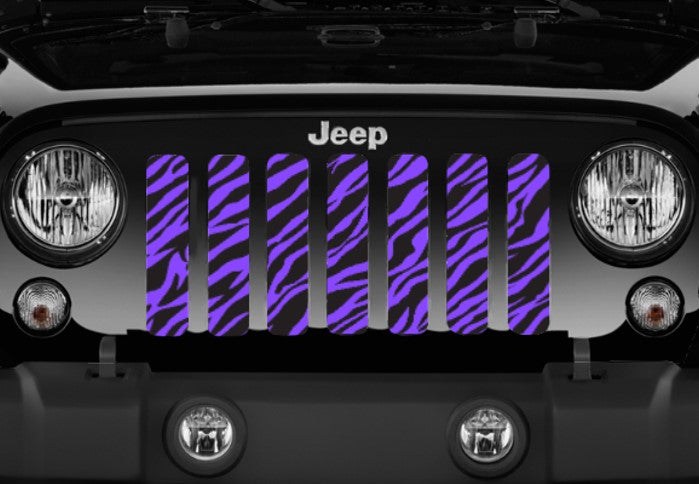 Platinum Purple Zebra Print Grille Insert