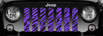 Platinum Purple Zebra Print Grille Insert