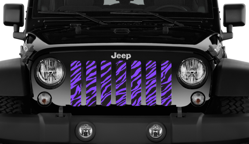 Platinum Purple Zebra Print Grille Insert