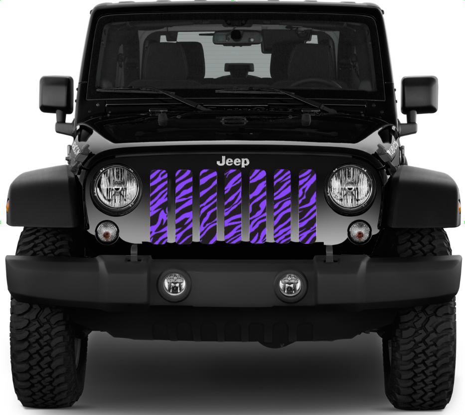 Platinum Purple Zebra Print Grille Insert