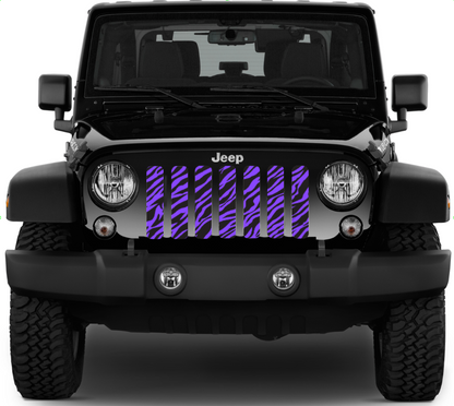 Platinum Purple Zebra Print Grille Insert