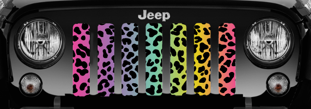 Rainbow Cheetah Print Grille Insert