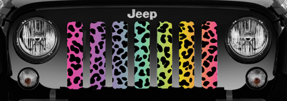 Rainbow Cheetah Print Grille Insert