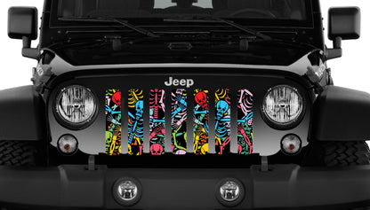 Rainbow Skeletons Grille Insert