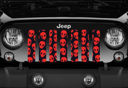 Red Aliens Grille Insert