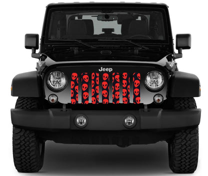 Red Aliens Grille Insert
