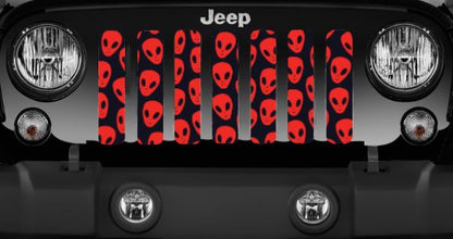 Red Aliens Grille Insert