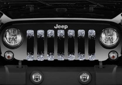 Black and Silver Fleck Print Grille Insert