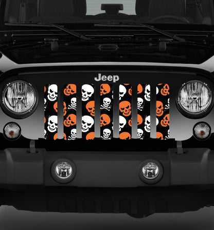 Platinum Skulls (Orange) Grille Insert