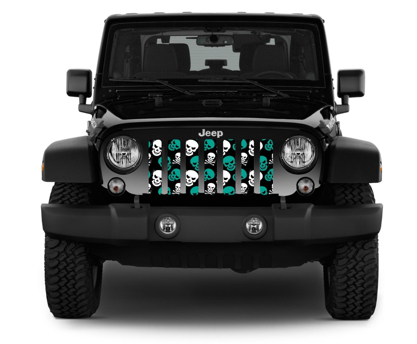 Platinum Skulls (Teal) Grille Insert