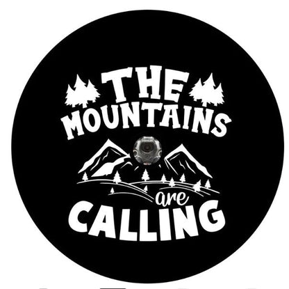 The Mountains Are Calling Spare Tire Cover