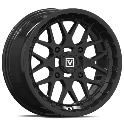 V03 15X7 +25MM 4X137 GLOSS BLACK