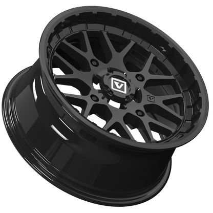 V03 15X7 +25MM 4X156 GLOSS BLACK