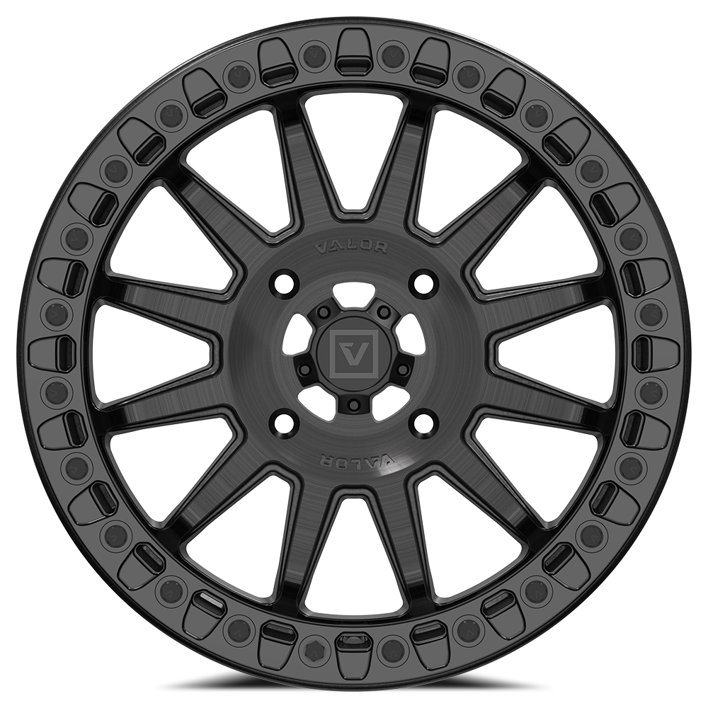 V09 BEADLOCK 17X8 +40 4X137 BRUSHED CHARCOAL