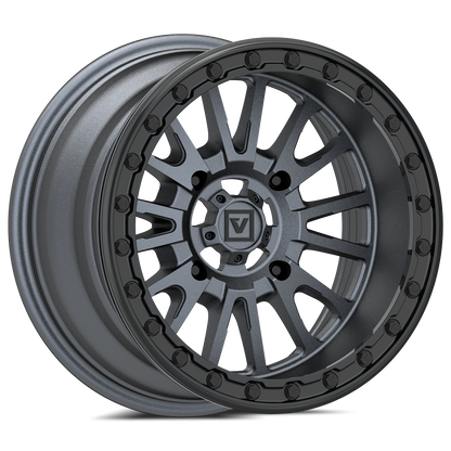 V16 BEADLOCK 15X8 -12MM 4X137 SATIN GUNMETAL