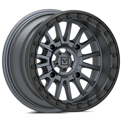 V16 BEADLOCK 15X8 -12MM 4X156 SATIN GUNMETAL