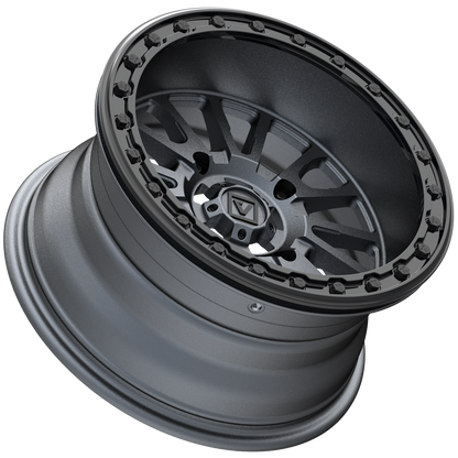 V16 BEADLOCK 15X8 -12MM 4X137 SATIN GUNMETAL
