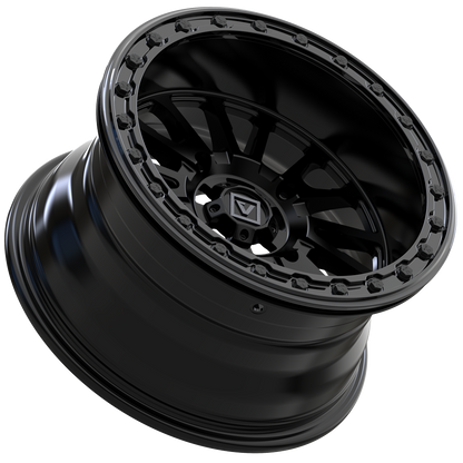 V16 BEADLOCK 15X8 -12MM 4X156 SATIN BLACK