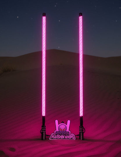V2 Black Out LED Whip Set: The Ultimate Stealth