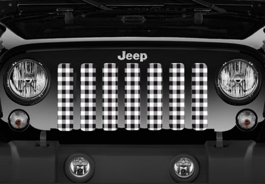 White Buffalo Plaid Grille Insert