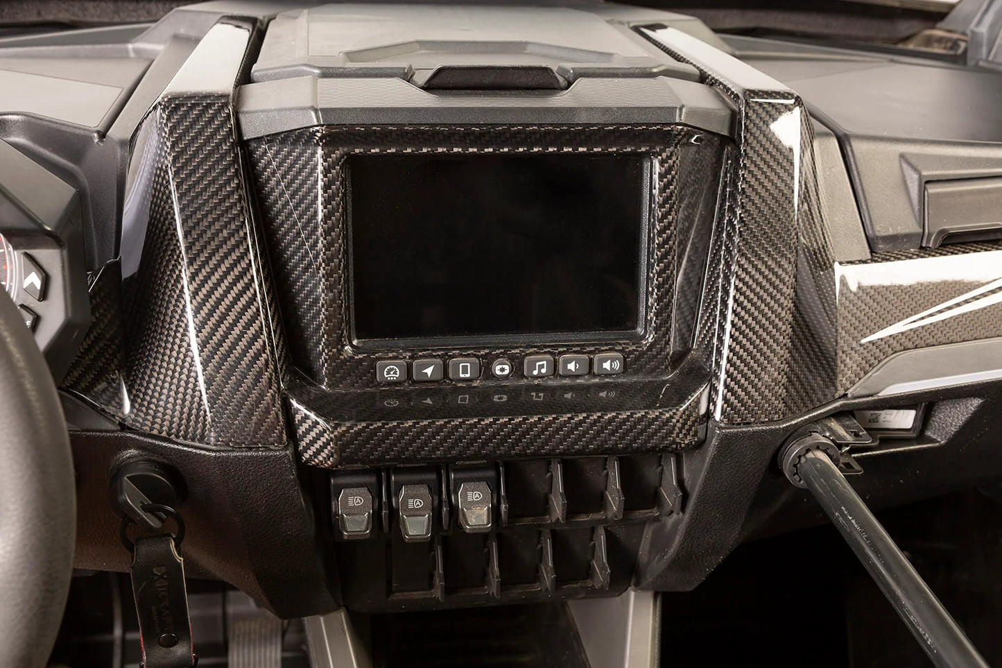 XKraft Polaris RZR Pro Ride Command Surround - Carbon Fiber 2020-2025
