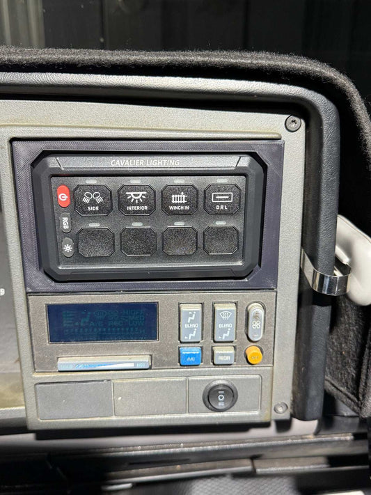 Cavalier Lighting 1988-1993 GM 8 Switch Panel Radio Delete Package