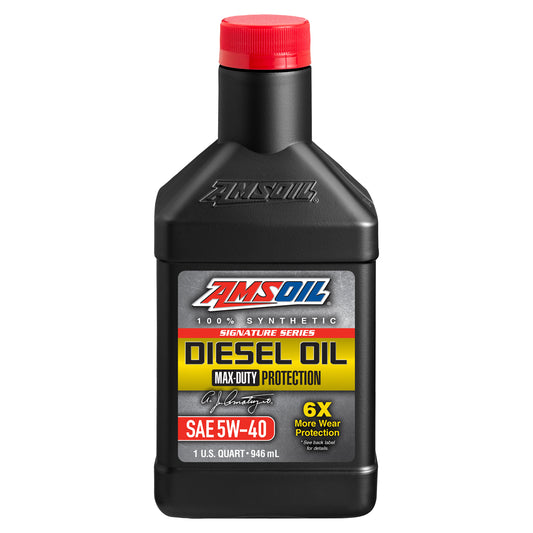 AMSOIL Signature Series 5W-40 Synthetic Max-Duty Diesel Oil (Gallon)