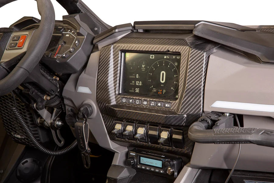 XKraft Carbon Fiber Ride Command Surround for Polaris RZR Pro R, Pro S, Pro XP 2025+