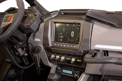 XKraft Carbon Fiber Ride Command Surround for Polaris RZR Pro R, Pro S, Pro XP 2025+
