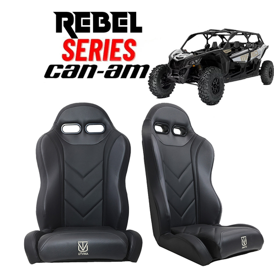 "Rebel" Series Pair of Front Suspension Bucket Seats Maverick X3 2 or 4 Seater (2017+)